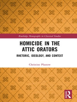 cover image of Homicide in the Attic Orators